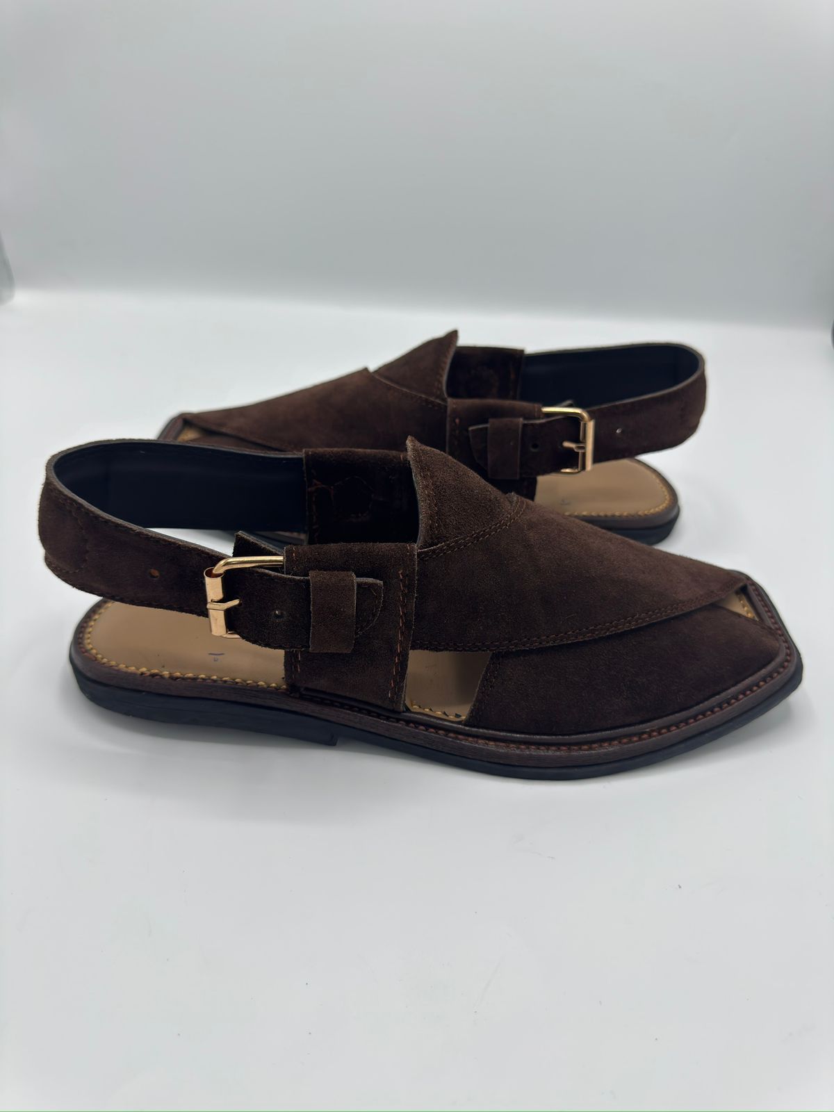 Genuine Saabr – Dark Brown Handmade Peshawari Chappal | Midnight Earth Edition